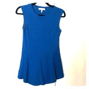 Anthropologie blue tank top